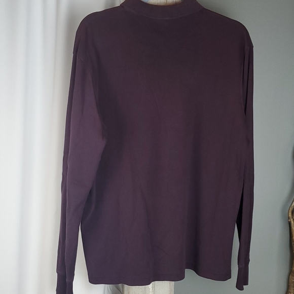MEN'S LANDS' END LONG SLEEVE POLO SIZE LARGE - Picture 5 of 6